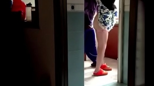 Japanese Man Fucks A Scorching Teenage Wife in a home-cooked kitchen