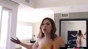 Stunning girlfriend Melissa Moore on camera in a hard porn video