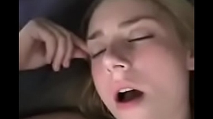 Homemade teen duo cum on nails and face