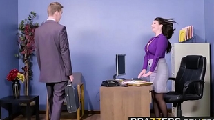 Huge Tits at Work episode My Slutty Secretary starring Angela White and Marcus Dupree